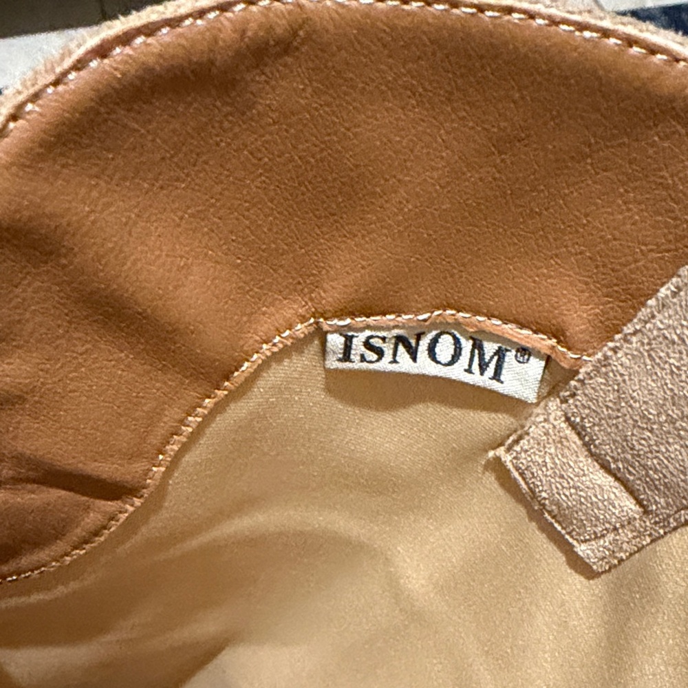 Isnom Tan Faux Suede Over the Knee-High Boots - Picture 2 of 13
